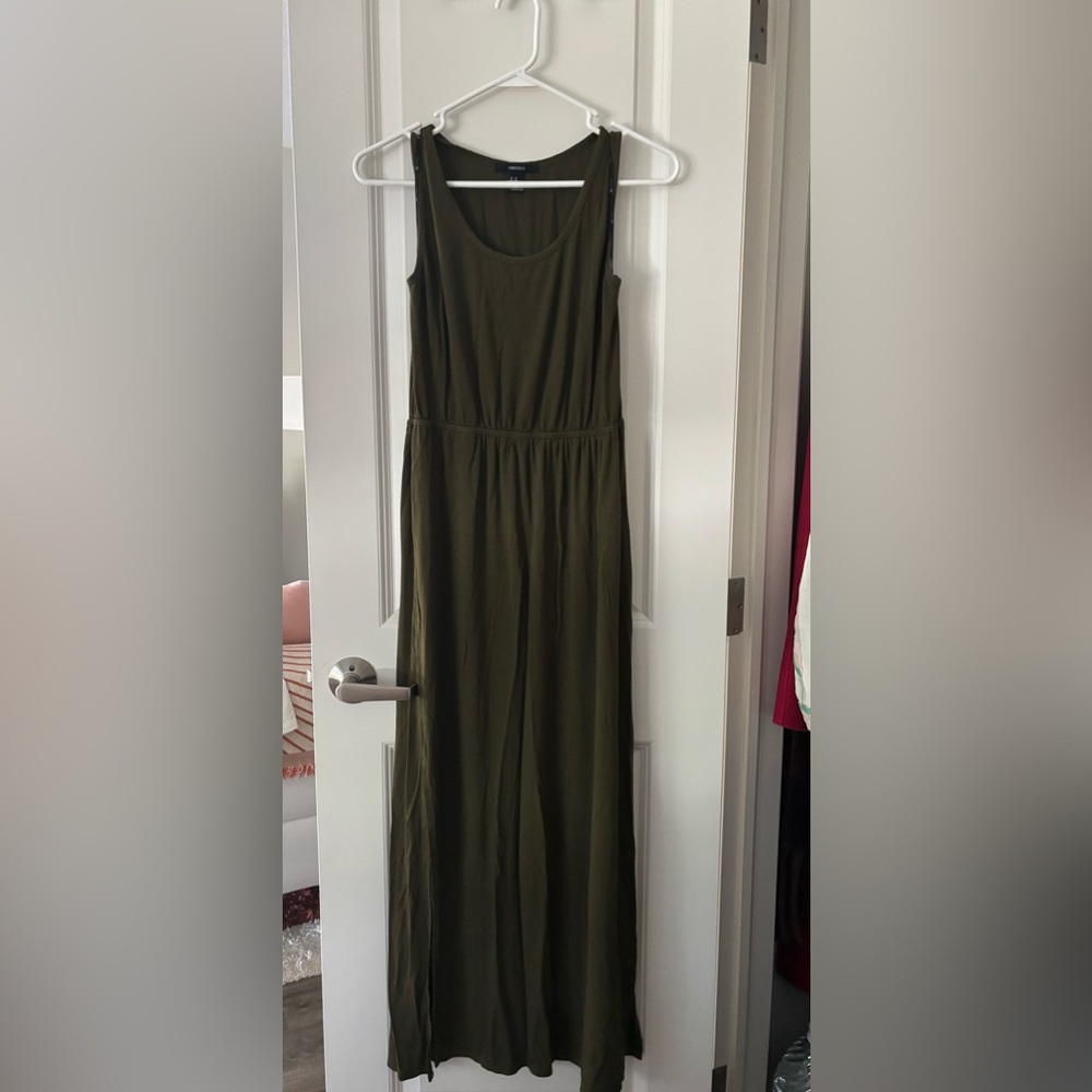 Forever 21, Olive Green Maxi Dress, Size M